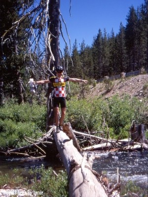 An Act of Balance - This picture refers to "Biker's Barbecue", page 156.
