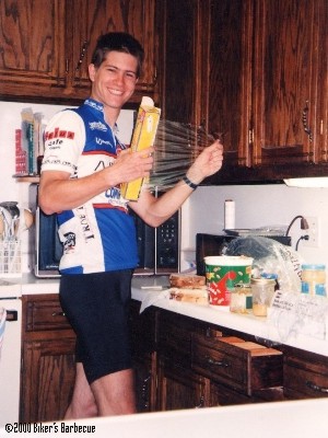 Masterly Cooking in Other People's Kitchens - This picture refers to "Biker's Barbecue", page 47.